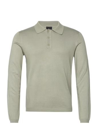 Onswyler Life Reg 14 Ls Polo Knit Noos Knitwear Long Sleeve Knitted Polos Grønn ONLY & SONS*Betinget Tilbud