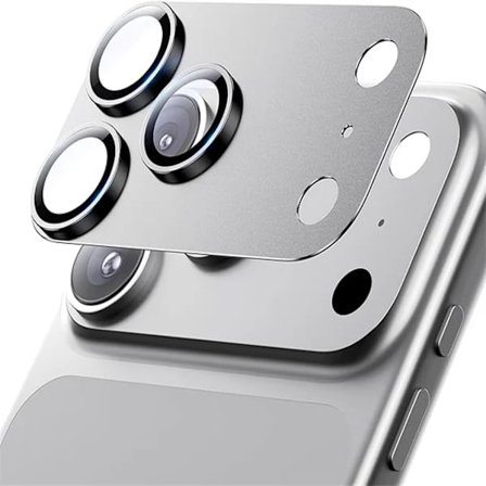 Kameraskydd i härdat glas av metall för iPhone 17 Pro Max Legering Svart Linsskydd för iPhone 17 Air 17 Pro Max 5G Linsring