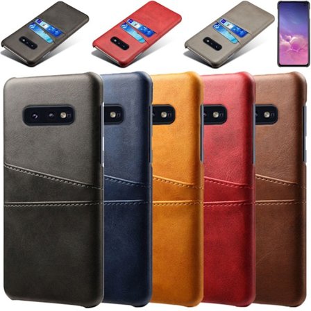 Samsung S10E suojakotelo nahkainen korttikotelo visa amex mastercard -