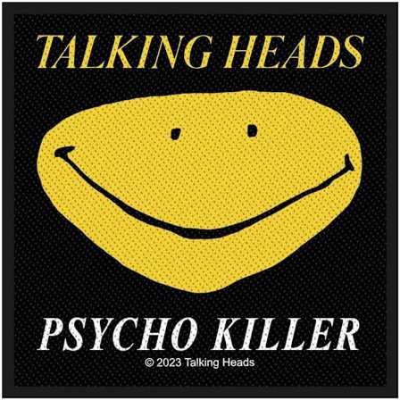 Talking Heads Psycho Killer Patch En Storlek Svart/Gul