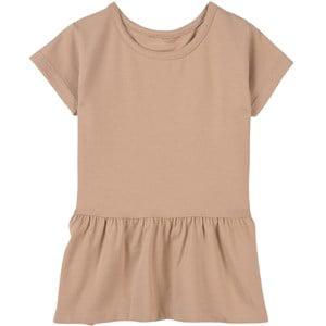 A Happy Brand Sand Ruffle Detail Dress 86/92 cm - Tops - 86/92 cm - Beige