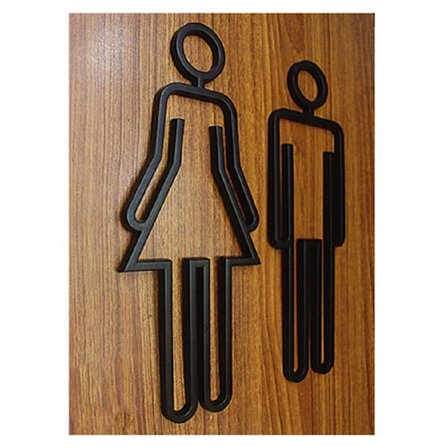 Toalett Skilt Veggklistremerke Bad Skilt Barn Toalett Toalett Selvklebende