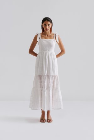 Malina - Adri Maxikleid - 48 - White