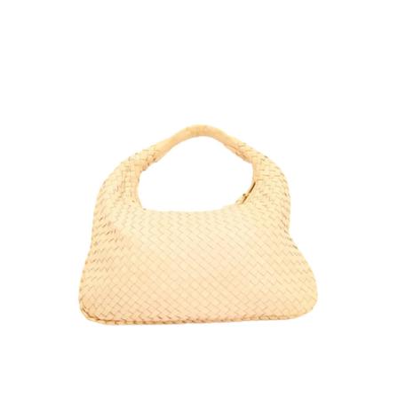 Bottega Veneta Vintage Pre-owned Leather shoulder-Tass , Beige , Dames , Maat: ONE Size Vintage Tassen