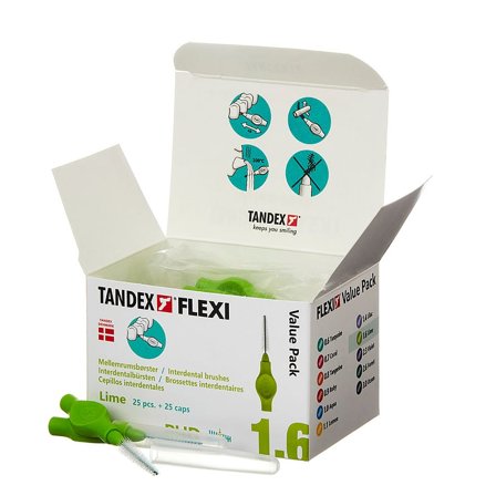 Tandex FLEXI Mellemrumsbørste Lime, Medicin & Pleje, Mund & Tandpleje, Tandstikker