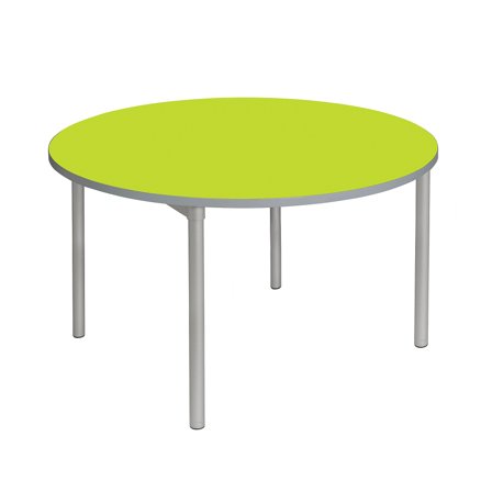 Dining table ENVIRO, round, Ø 1200x710 mm, beech, silver