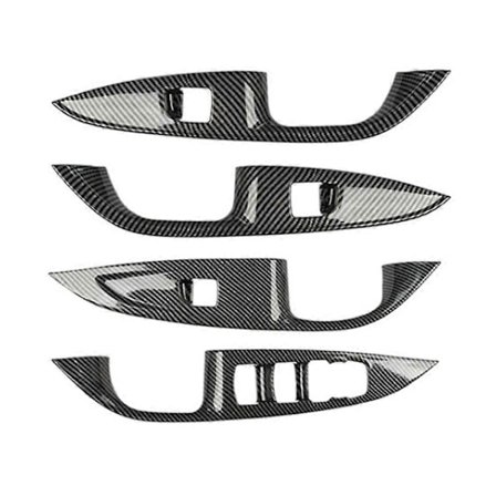 För Buick Regal 2017 2018 2019 Kolfiber Bil Fönsterglas Hiss Strömbrytare Panel Knapp Skydd Trim Fra