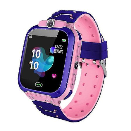 Vanntett telefonklokke for barn Posisjonering 5. generasjon Livsvanntett blå (rosa)