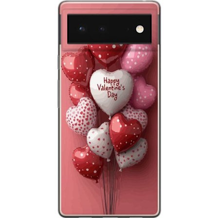 Kompatibel Mobilcover til Google Google Pixel 6 Valentinsballoner