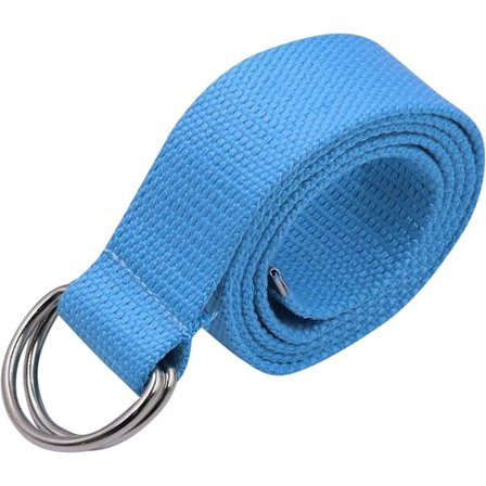 Canvas mesh dubbla D-ring rutig midjeband silver spänne långt bälte för kvinnor, män, tonåringar