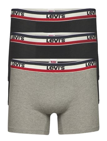 Levis Men Sprtswr Logo Boxer Brief 3P Black Levi's