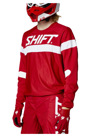 Shift White Label Haut MX Jersey Red S
