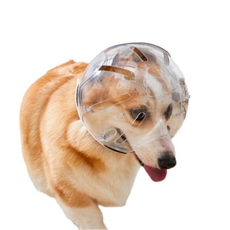 Hundekurv, Kjæledyrhette for hunder og katter, Antibitt, Kjæledyrhjelm, Justerbar, Pustende, Forhindrer biting