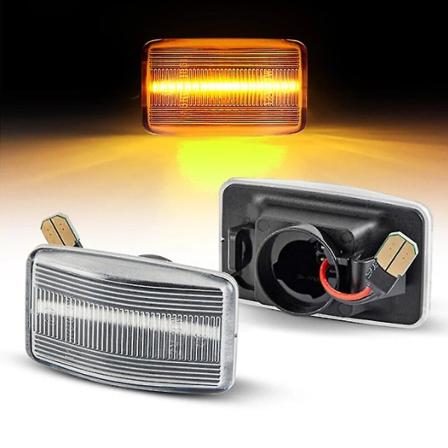 2 kpl LED-sivumarkkerivalot Lexukselle LS400 Toyota Land Cruiser Prado Corolla Celica Carina Starlet MR2 vilkku Amber-lamppu [LGL] Clear Lens