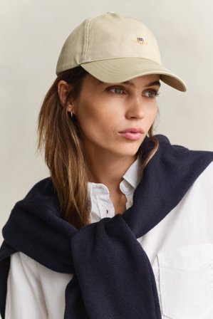 GANT Damen Cap aus Baumwolltwill (ONE SIZE) Beige