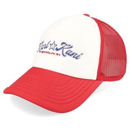 Karl Kani - Rød trucker Caps - Kani Star Cap Red/Off White Trucker @ Hatstore