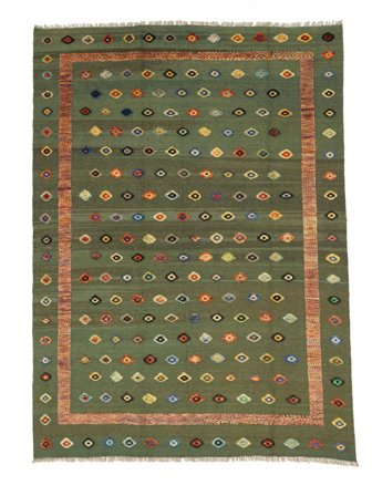 Stippen Kelim Nimbaft Vloerkleed 205X290 Wol