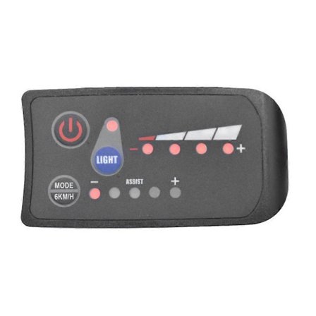 Kompatibel med S810 E-Bike Mätare LED-Display 36V IP65 för Elcykel Elektrisk Cykelmätare 6PIN
