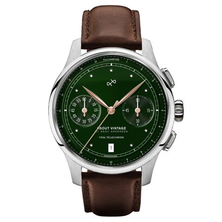 1934 Telechron | Surgical Steel & Green for Men - Wrist watches
