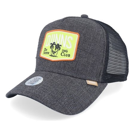 Djinns - Black - trucker - Cap - Hft Dnc Rough Canvas Black Trucker - Hatstore