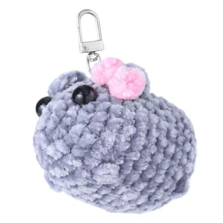 Delikat Mus/Hamster Nøglering Dyrevedhæng Nøglering Blød Nøglering Stilfuldt Telefontilbehør til Daglig Brug og Rejser