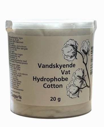 Dansu Vandskyende vat i plastdåse 20 g 20 g, Medicin & Pleje, Vat & Vatpinde, Øvrigt