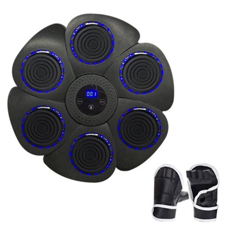 Älykäs musiikki nyrkkeilykone seinäteline Bluetooth-yhteensopiva harjoitteluväline nyrkkeilyhanskat musta musta tuuliauto malli