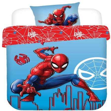 Spiderman Bäddset 150x210cm Multifärg