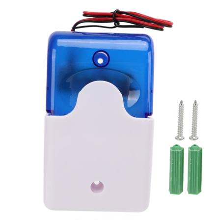 103 Kablet Alarm Strobe Blinkende Lys Flash Buzzer Sirene til Sikkerhed i hjemmet Badeværelse Skole Alarm System12V