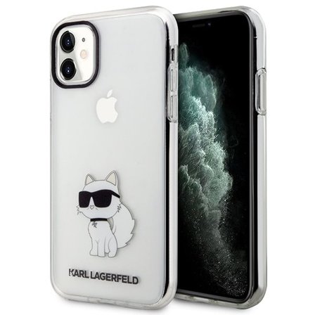 Karl Lagerfeld Ikonik Choupette-etui til iPhone 11 / Xr - Transparent