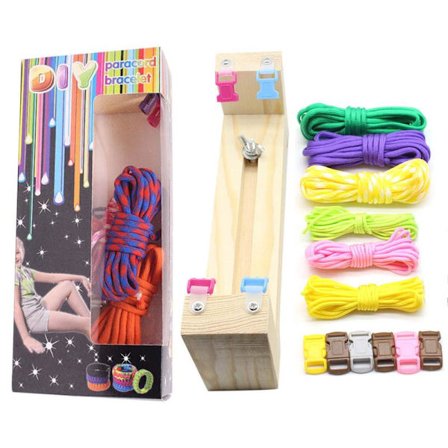 Gør-det-selv paracord armbånd med armbåndsskaber, spænder, fletning og vævning, gør-det-selv håndværktøjssæt