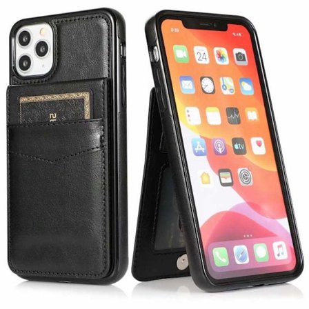 iPhone 11 mobil cover kortholder 6-SLOT Retro V3