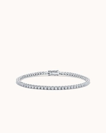 Tennis Bracelet 18K White Gold Natural Diamonds 3 Carat - Diamond Jewelry from Vanbruun