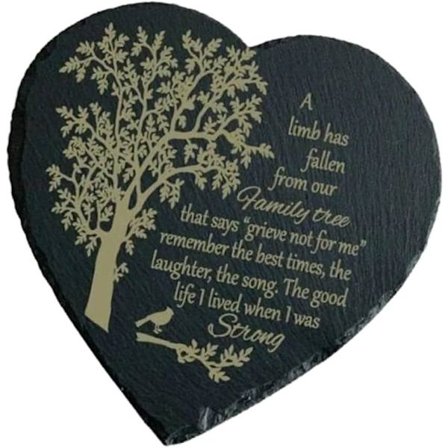 Mindesten, udendørs mindesmærkeplade, dedikation have mindesten personlig mindesten (stil 3)