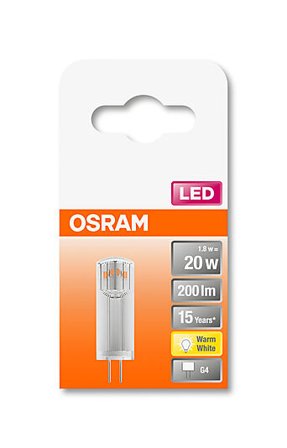 OSRAM LED pin 20 1,8W 2700K G4