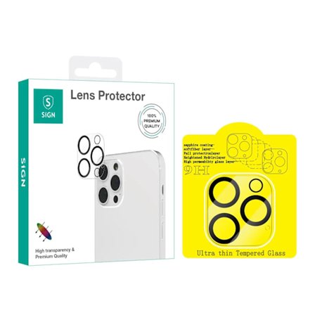 SiGN Linsskydd i Härdat Glas för iPhone 15 Pro /15 Pro Max