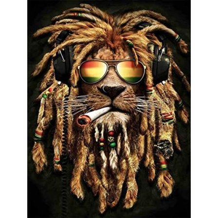 30*40 CM Lion Diamond Painting Kits for Adults Kids, Diamond