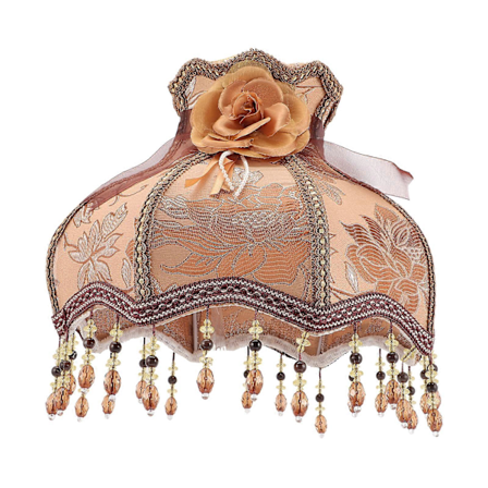 Stof Lampeskærm Europæisk Retro Lampeskærm Kvast Lampeskærm Bordlampe Skærm