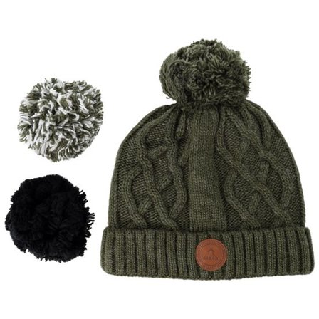 Cabaïa - Grön pom Beanie - Appletini Khaki Pom @ Hatstore