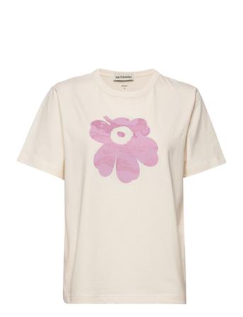 Erna Relaxed Unikko Placement T-shirts & Tops Short-sleeved Multi/mønstret Marimekko