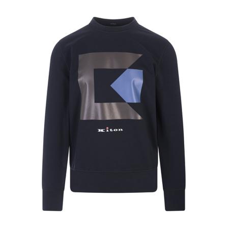 Kiton Sweatshirts Blå, Herre