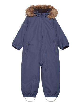 Coverall W. Fake Fur Blue Color Kids