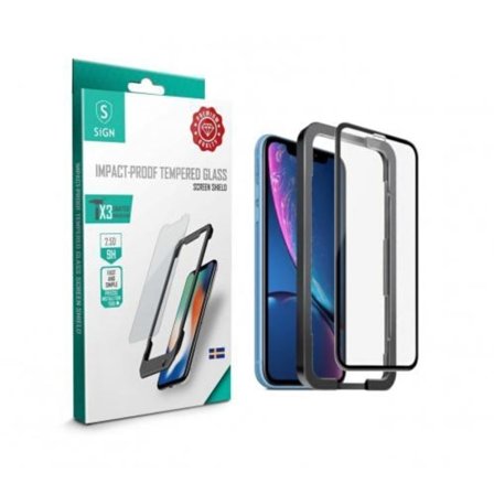 SiGN Heltäckande Skärmskydd i Härdat Glas för iPhone 11 & XR