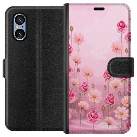 Yhteensopiva Lompakkokotelo Sony Xperia 10 VI Petal Reverie Soft Blush