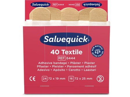 Salvequick Plåster refill textil 40/fp - Lyreco - Skyddsutrustning - Första Hjälpen - Förband och Refill