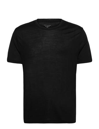 Panos Emporio Wool Short Sleeve Top T-shirt Sort Panos Emporio