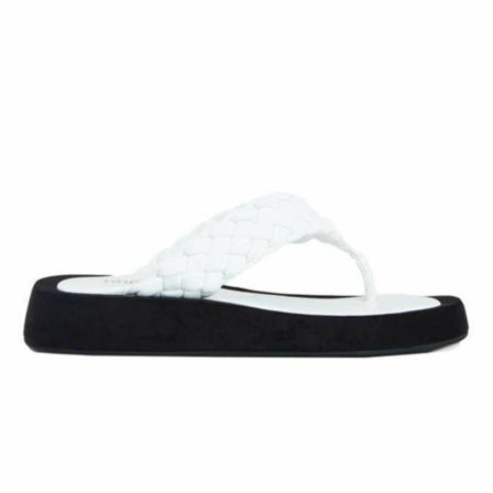 Ducie London Sandal flats Hvid, Dame Sandaler, Størrelse: 39 EU