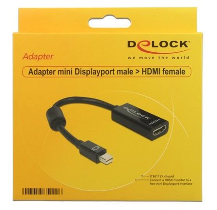 Delock video adapter - DisplayPort / HDMI - 18 cm