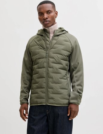 Jack & Jones Jjeperfect Hybrid Jacket Noos - Khaki green - XL