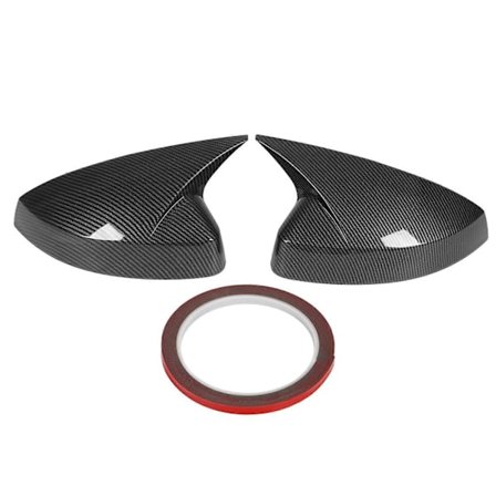 1 par sidedørspeildeksel bakspeilhus erstatning for A3 S3 8V RS3 2013-2019 karbonfiberstil